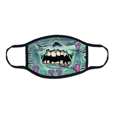 Zombie Mouth Flat Face Mask
