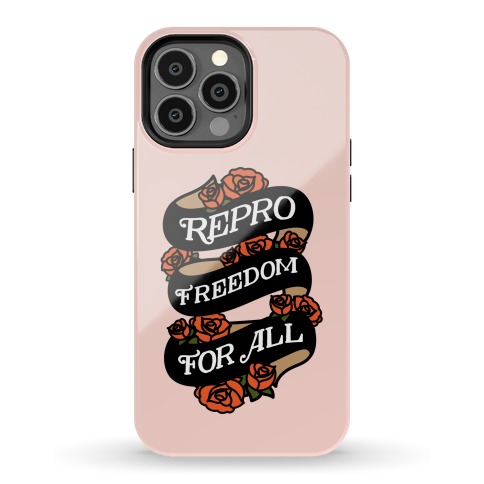 Repro Freedom For All Roses and Ribbon Phone Case