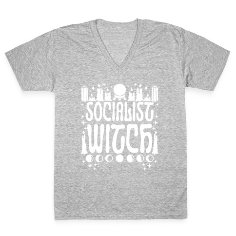 Socialist Witch V-Neck Tee Shirt