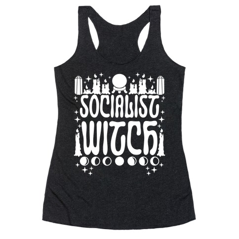Socialist Witch Racerback Tank Top