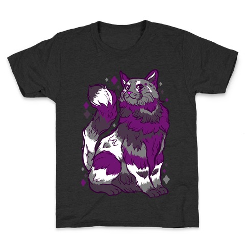 Asexual Pride Cat Kids T-Shirt