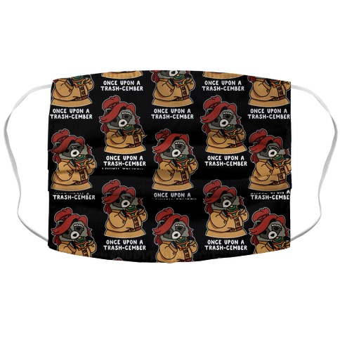 Once Upon a Trash-Cember Raccoon Anastasia Accordion Face Mask