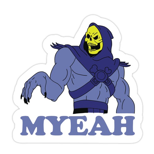 What's Goin' On? Couples Shirt (Skeletor) Die Cut Sticker