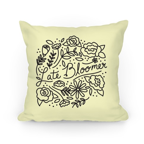 Late Bloomer Floral Pillow