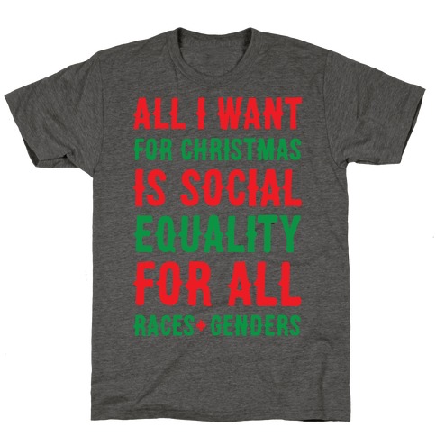 All I Want For Christmas Is Social Equality T-Shirt