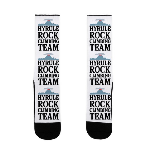 Hyrule Rock Climbing Team Sock
