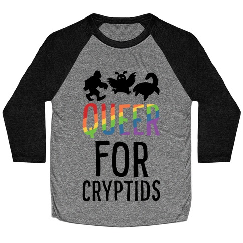 Queer for Cryptids Baseball Tee