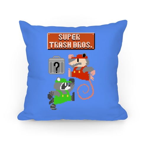 Super Trash Bros Pillow