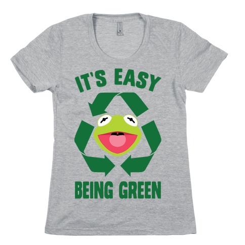 It's Easy Being Green Recycling Kermit Womens T-Shirt