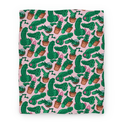 Penis Plants Pattern Blanket