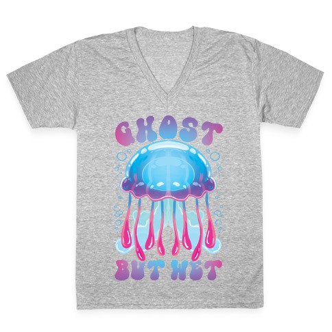 Ghost, But Wet V-Neck Tee Shirt