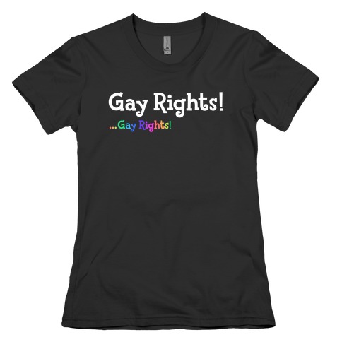 Timmy & Tommy Say Gay Rights! Womens T-Shirt