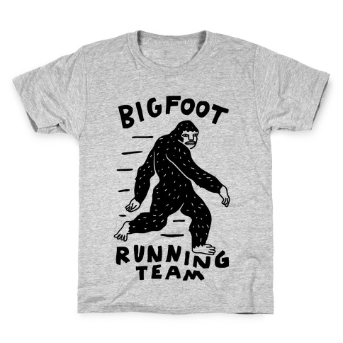 Bigfoot Running Team Kids T-Shirt