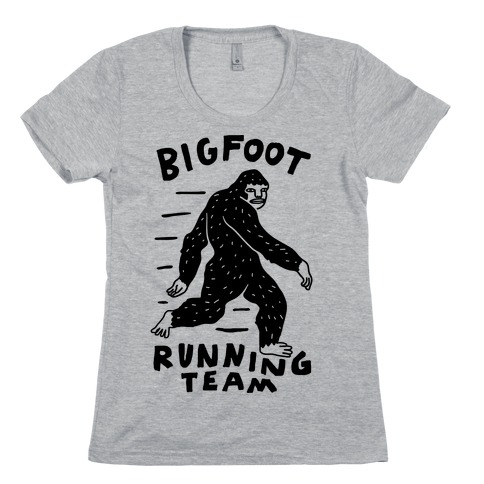 Bigfoot Running Team Womens T-Shirt