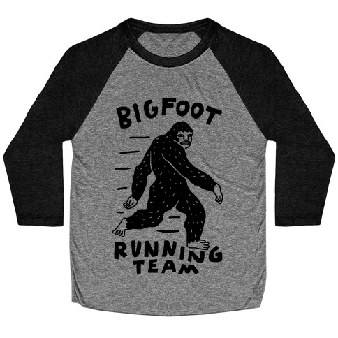 Bigfoot Running Team Baseball Tee