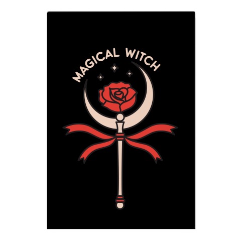 Magical Witch Wand Garden Flag