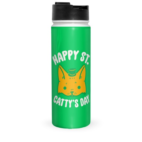 Happy St. Catty's Day Travel Mug
