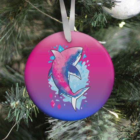Pride Sharks: Bisexual Ornament