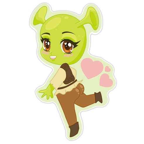 Shrek-Kun Die Cut Sticker