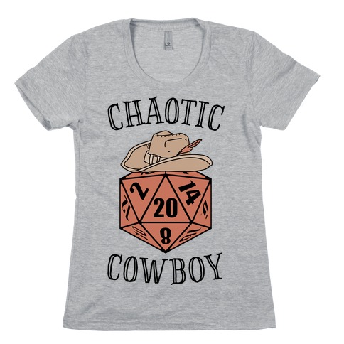 Chaotic cowboy Womens T-Shirt