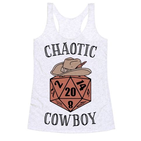 Chaotic cowboy Racerback Tank Top