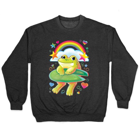90's Rainbow Frog Pullover