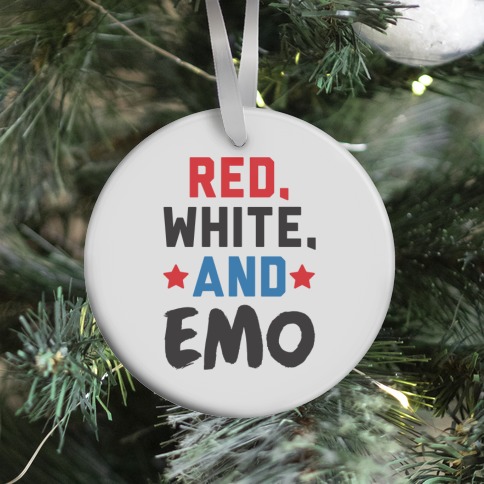 Red, White, And Emo Ornament