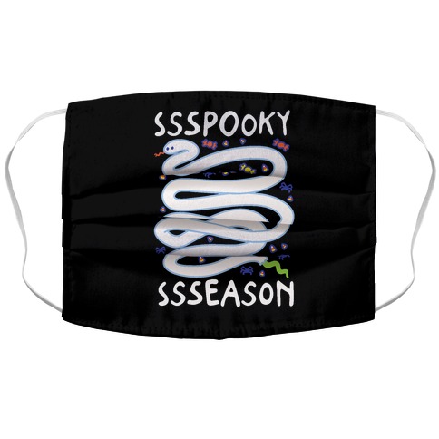 Ssspooky Ssseason Snake Accordion Face Mask