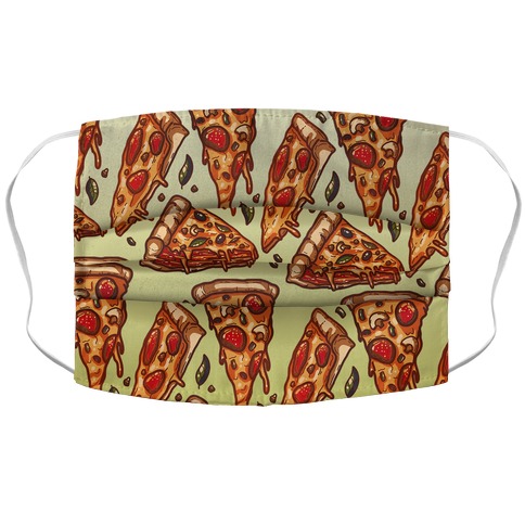 Pizzas Pattern Accordion Face Mask