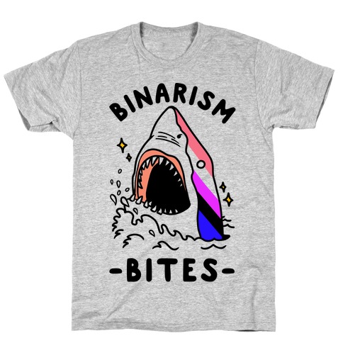 Binarism Bites Genderfluid T-Shirt
