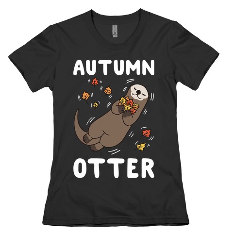 Autumn Otter Womens T-Shirt