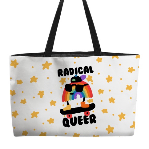 Radical Queer Rainbow Weekender Tote