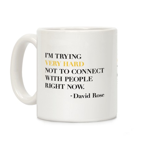 Introvert Gift I'M Trying Very Hard Not To Connect With People Coffee Mug 11 Oz Best Gift Coffee Mug