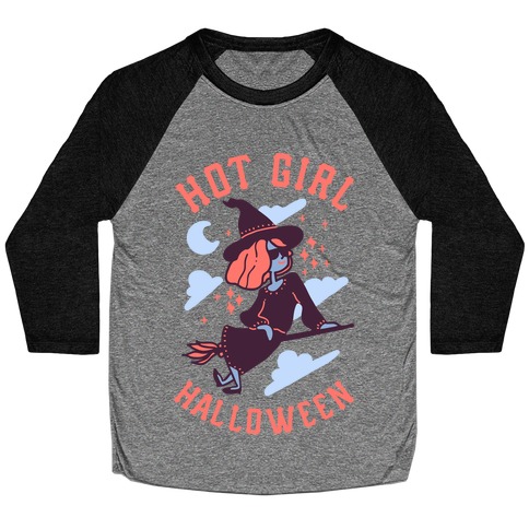 Hot Girl Halloween Baseball Tee
