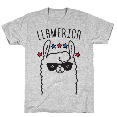 Llamerica American Llama T-Shirt