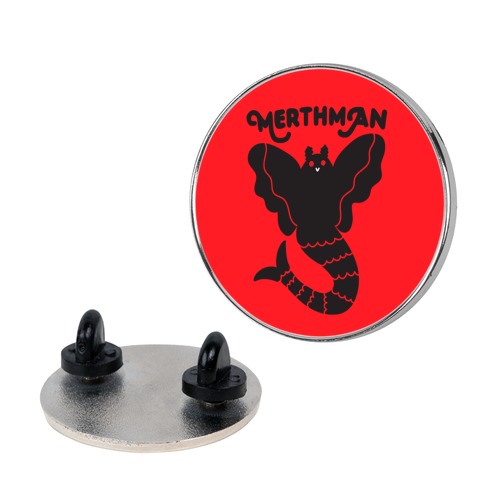 Merthman (Mermaid Mothman) Pin