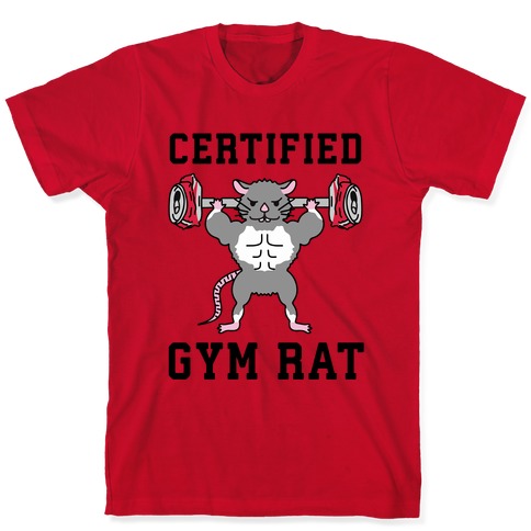 Gym Rat cartoon art shirt, hoodie, sweater, long sleeve and tank top