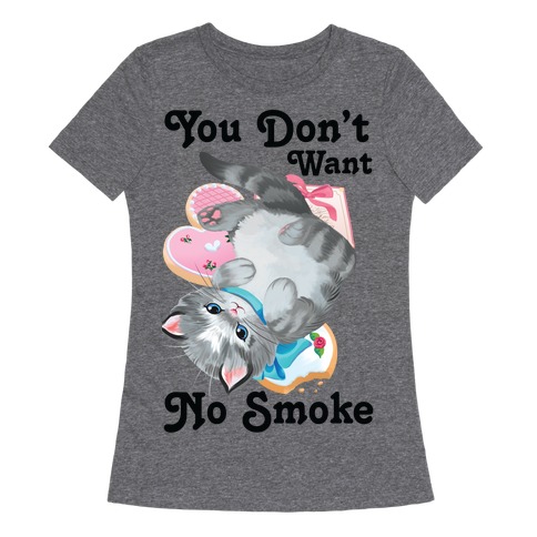 You Don't Want No Smoke Vintage Kitten T-Shirt | LookHUMAN