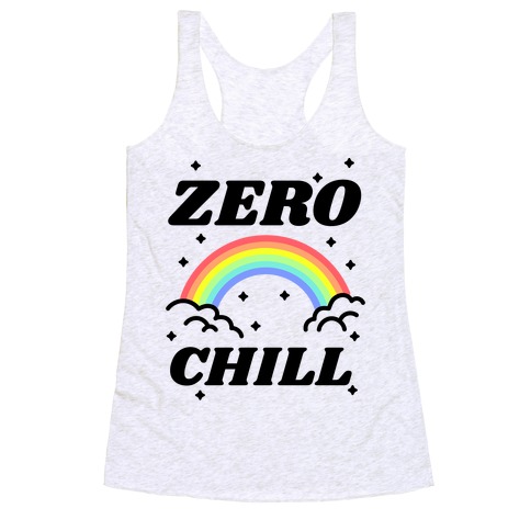 Zero Chill Rainbow Racerback Tank Top