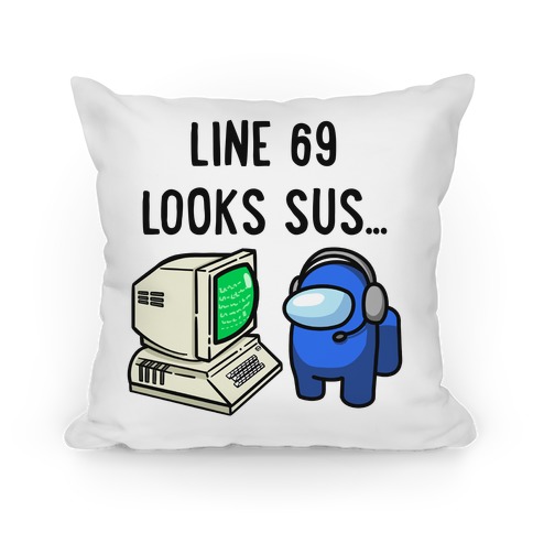 Sus Programmer Parody Pillow