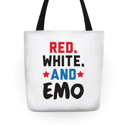 Red, White, And Emo Tote