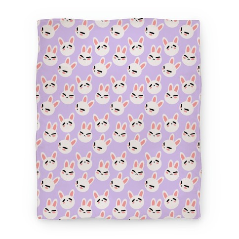 BunBun Pattern Lavender Blanket
