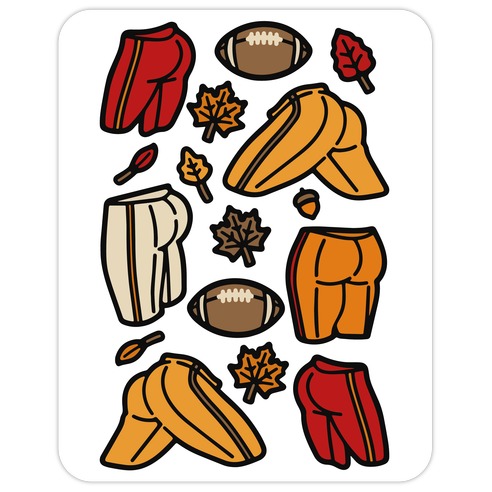 Football Fall Sticker