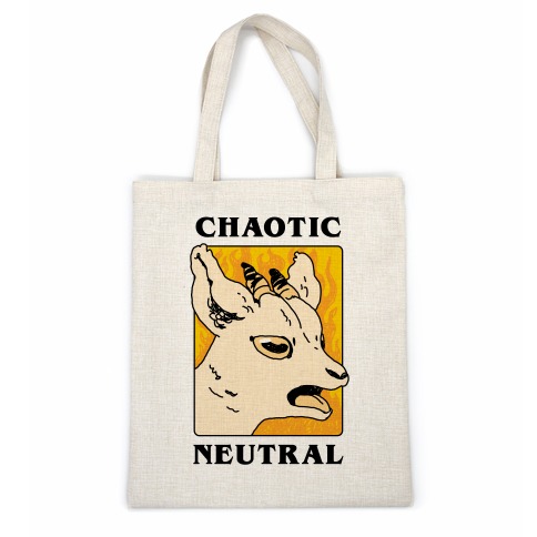Chaotic Neutral Goat Casual Tote