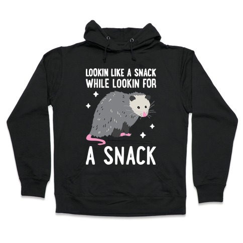 Lookin For A Snack Opossum Hooded Sweatshirt