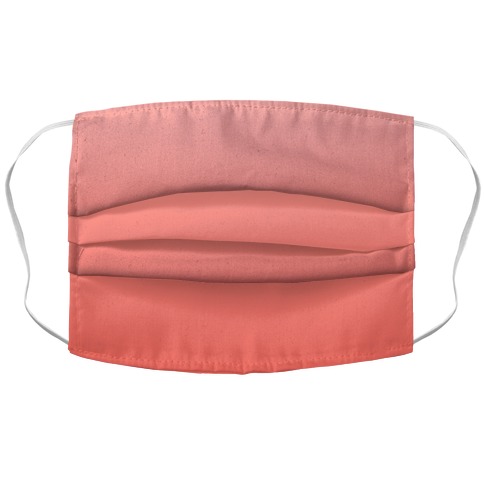 Coral Gradient Accordion Face Mask