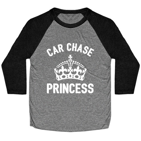 Car Chase Princess Baseball Tee