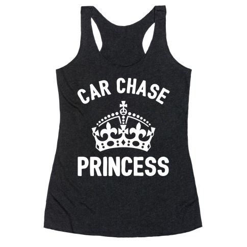 Car Chase Princess Racerback Tank Top