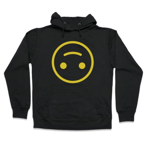 Upside Down Smiley Hooded Sweatshirts Lookhuman