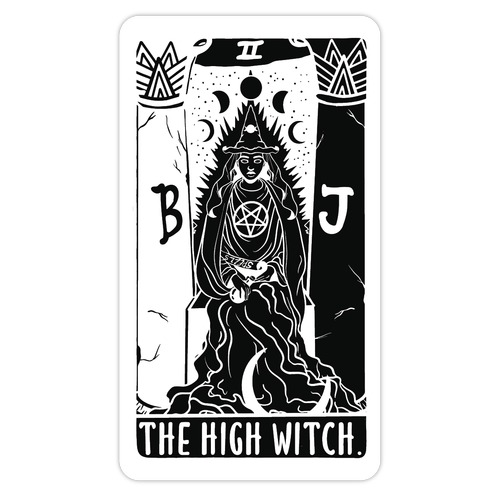 The High Witch Tarot Die Cut Sticker